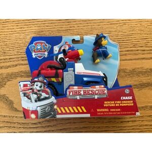 Paw Patrol Fire Rescue Chase Rescue Fire Cruiser Vehicle and Figure Set 6072641